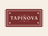 Tapinova - Accueil
